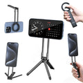 ULANZI MA30 Magnetic Phone Tripod Stand for iPhone - Aluminium Maglock Smartphone Mini Tripod Pocket Cell Phone Stand Strong Magnet Quick Mount Compatible with iPhone 17 16 15 14 13 12 Series, Black