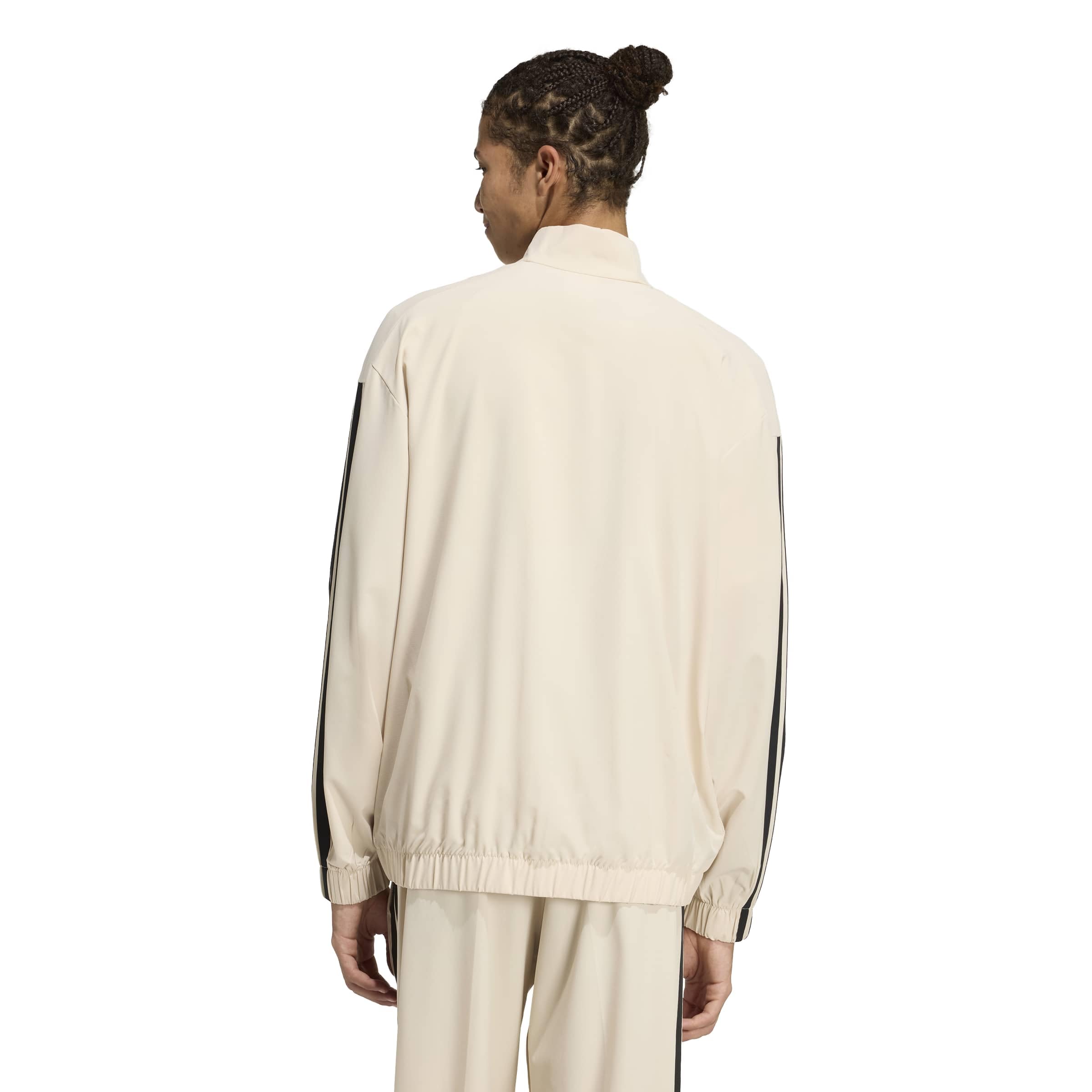 adidas Men's Tricot Regular Fit Track Top, Crystal Linen, Medium