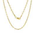 JEWELHEART 14K Real Gold Link Chain Necklace - 2mm Diamond Cut Cable Choker Chain - Dainty 14K Yellow Gold Necklace For Women with Lobster Clasp 14"