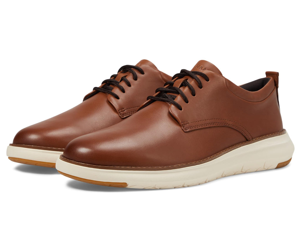 Cole Haan Men's Grand Remix Oxfords, British Tan/Ivory, 9.5-M US