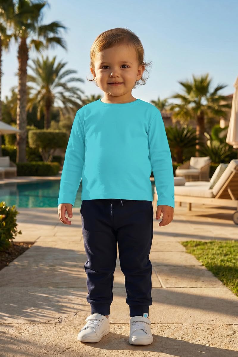 Toddlers' Long Sleeve T-Shirt - UPF 50+ Sun Protection - Coco Plum in Coolibar Blue