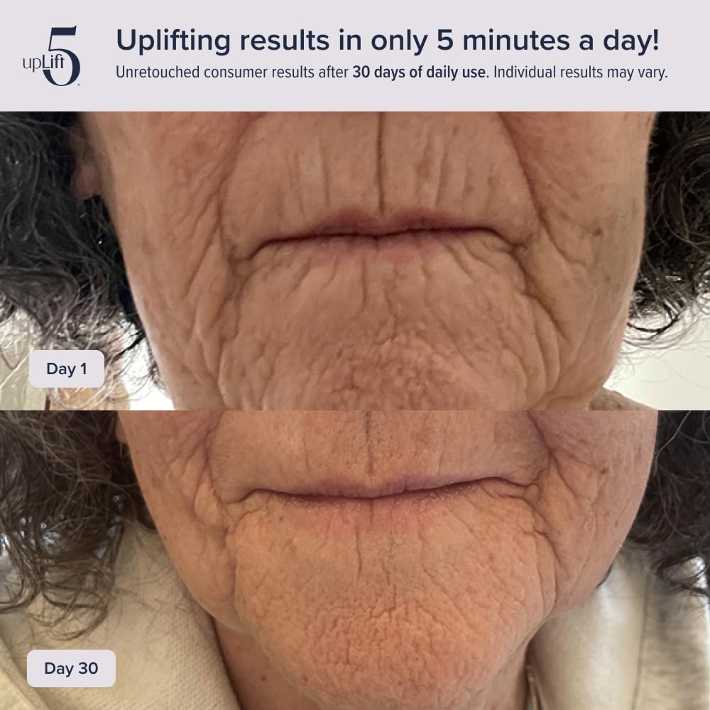 upLift 5 Pulsating Facial Lift | 5 Minute Age Reversal Device, Contours & Improves Facial Structures, Tightening & Toning of Skin