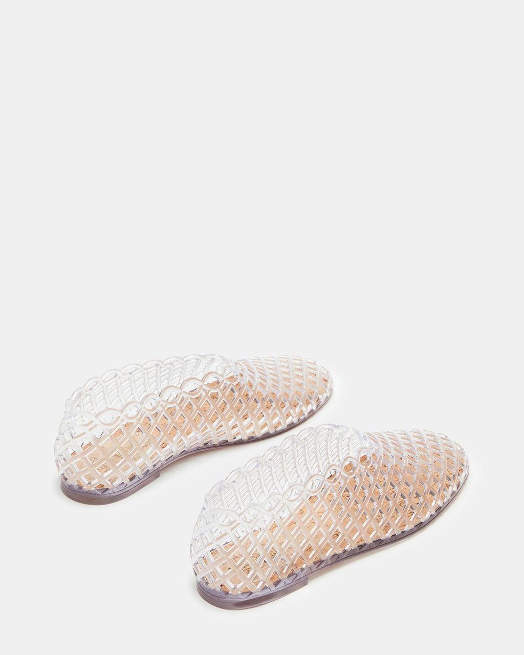 Steve Madden Women's Grove Ballet Flat, Clear, 7