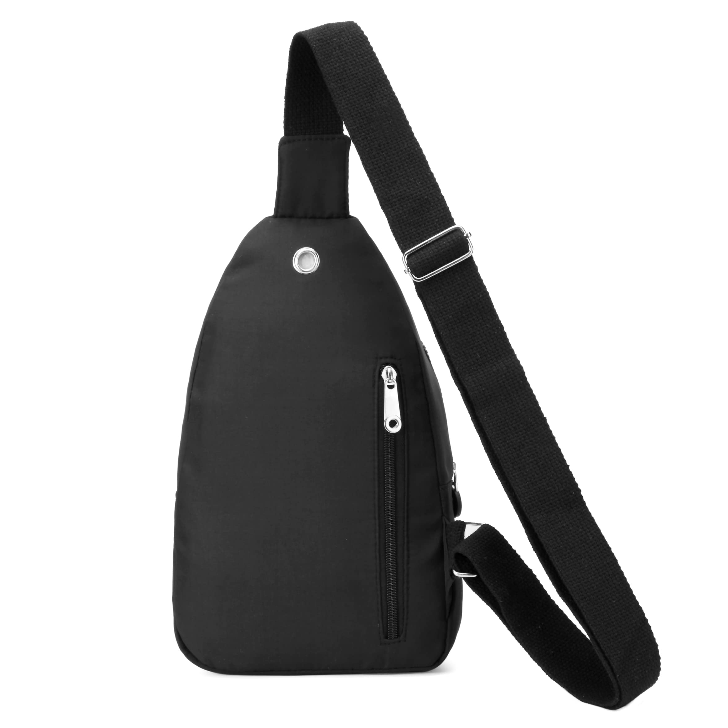 Banelu Small Sling Backpack Crossbody Sling Bag for Women Men, Chest Bag Daypack Fanny Pack Cross Body Bag for Outdoors Hiking Traveling - Black