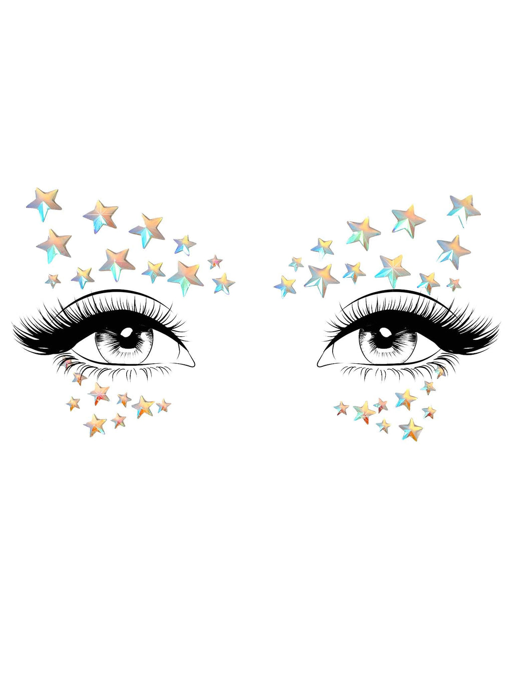 Leg Avenue Celeste Adhesive Glow in The Dark face Jewels Sticker.