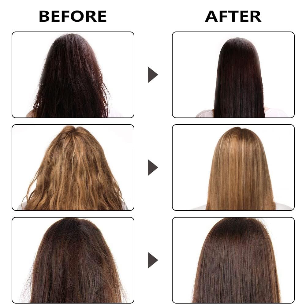 Hair Oil Serum for Frizzy Hair,Smooth & Shine Anti-frizz Hair Serum,Morocco Oil Silk Bright Hair Frizz-free Serum,Smoothing Natural Hair Care Essential Oil Reduce Dry,Curly,Wavy,Damaged Hair (2Pcs)