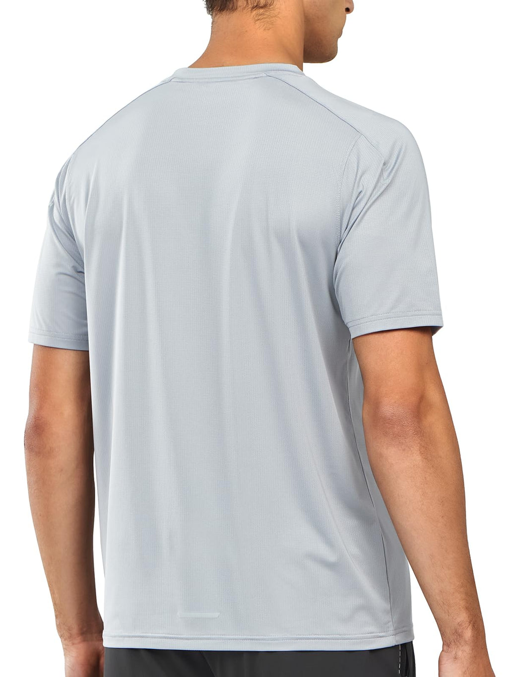 NORTHYARD Men's Athletic Running T-Shirts Quick Dry Workout Shirts Short-Sleeve Sports Gym Tee Tops Performance Activewear Lightgrey M