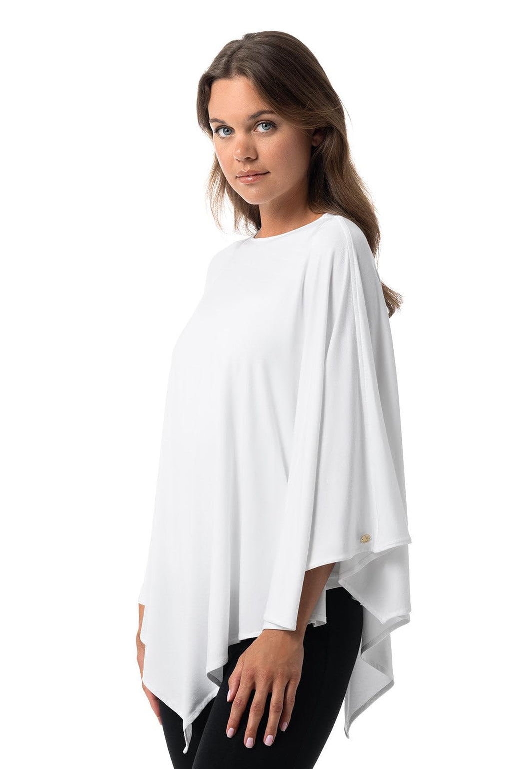 Women's Poncho - UPF 50+ Sun Protection - Tama in White