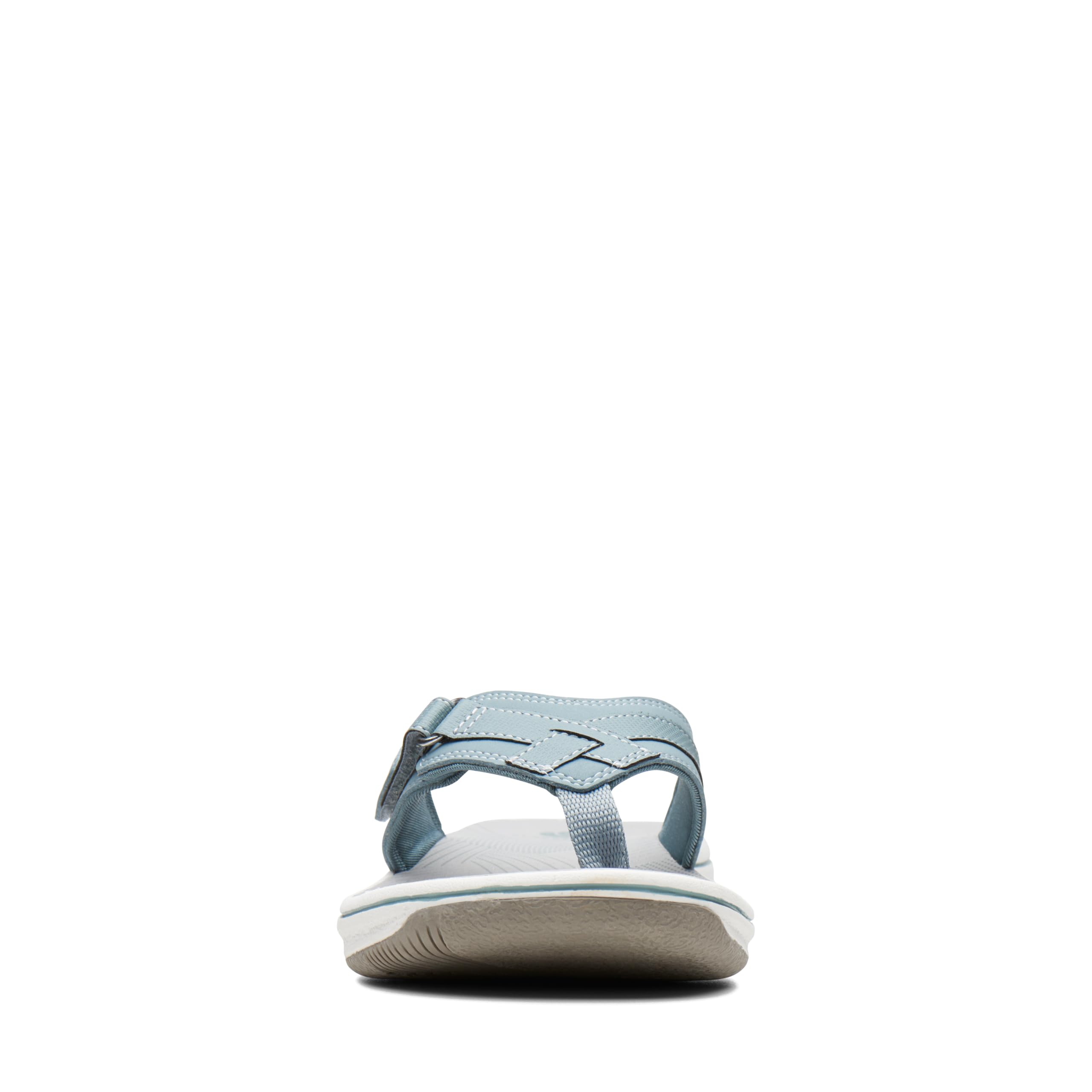 Clarks Women's Breeze Sea Flip-Flop, Blue Grey Synthetic, 9
