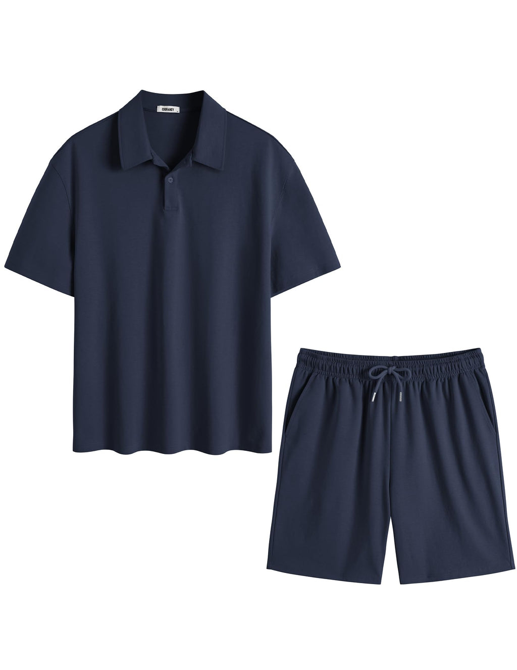 COOFANDY Men's Summer Outfits Short Sleeve Tracksuit T Shirt & Shorts Sets 2 Pockets Oversize Two Piece for Casual Daily