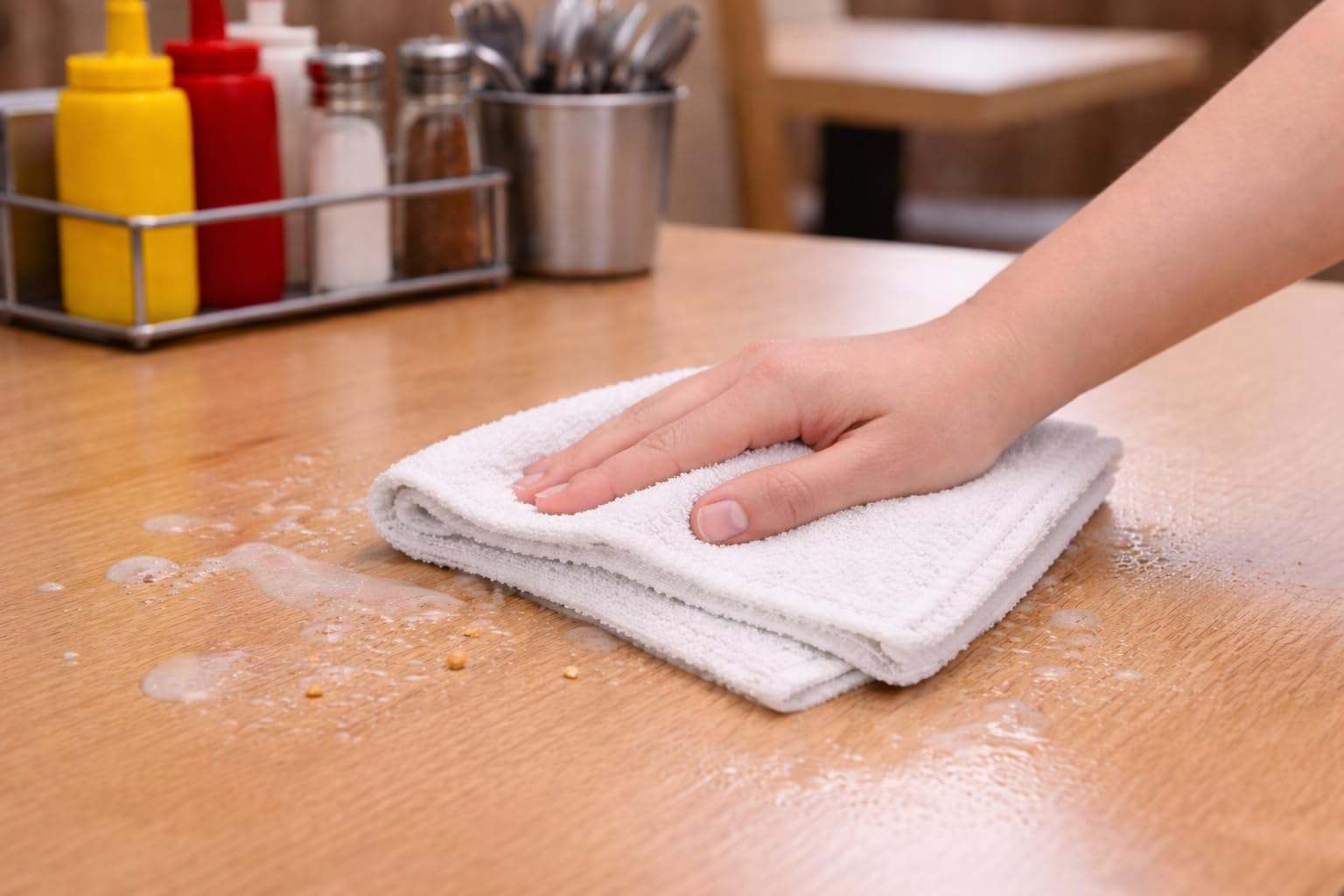 Kapra Cleaning Rags 12x12 White – Cotton Blend Reusable Scrubbing Cloths for Kitchen, Janitorial, Auto Detailing, and General Cleaning Use (24)