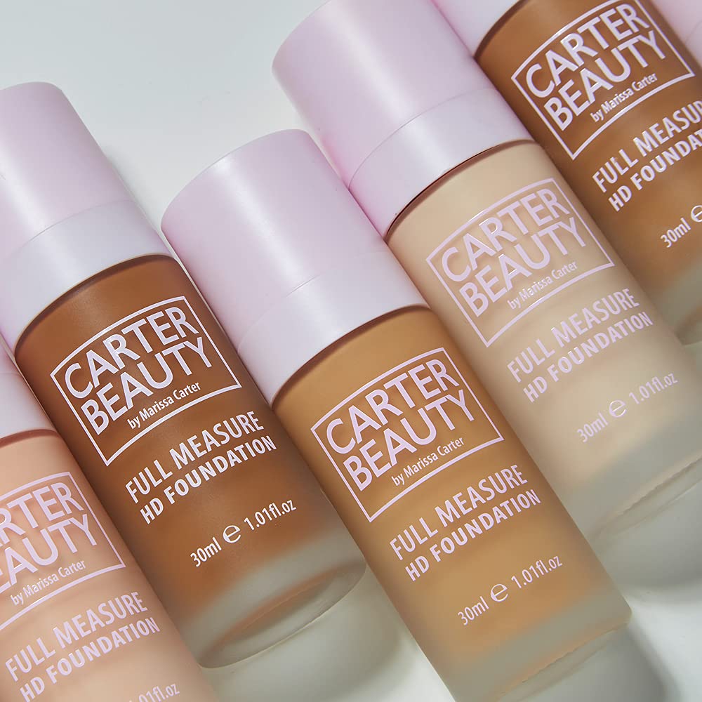 Carter Beauty By Marissa Carter Full Measure HD Foundation- Water-Based, Super Soft Skin Perfector - Vegan And Cruelty Free, Paraben And Sulfate Free - Meringue - 1.01 OZ