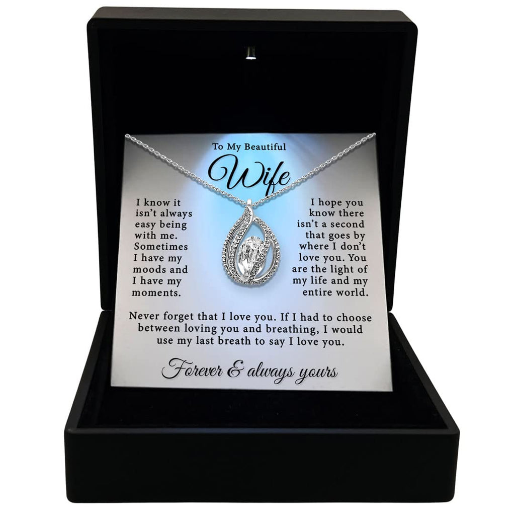 TRYNDI To My Wife Necklace from Husband - Romantic Wife Valentines Day Gifts, Womens Jewelry for Anniversary, Birthday, Christmas, Valentine's Day, Mother's Day