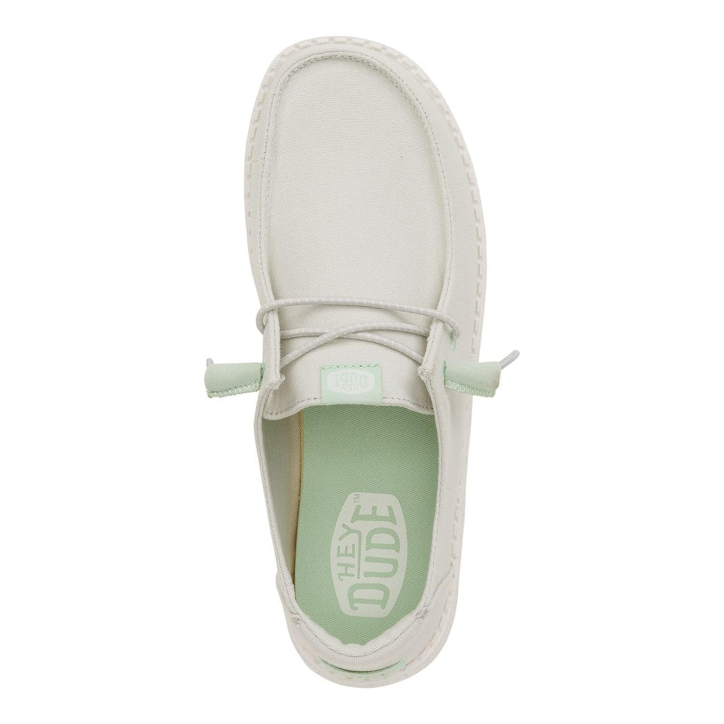 HEYDUDE Wendy Canvas Grey Size 8, Women’s Shoes, Slip-on Loafers, Comfortable & Light-Weight