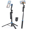 UBeesize 72” Auto Face Tracking Tripod for iPhone, MagSafe Selfie Stick with Remote, 360° Magnetic Phone Stand with Gesture Control for TikTok, Live Stream & Vlogging