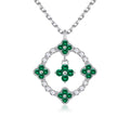 Iefil Mothers Day Birthday Gifts for Mom - Anniversary Mother's Day Jewelry Gifts | Four Leaf Clover Necklace Birthstone Necklace for Women, May Emerald Green Birthstone Clover Necklaces