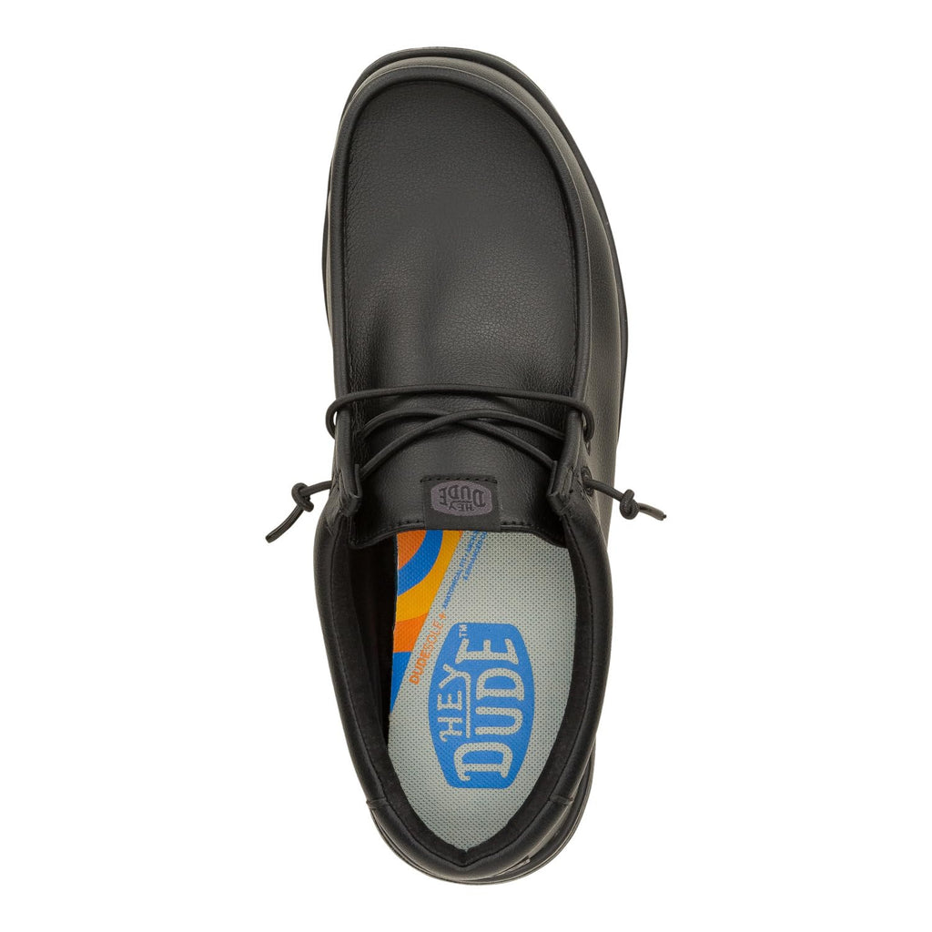 HEYDUDE Wally Work CE Classic Black Size 11, Men’s Shoes, Men's Slip-on Loafers, Comfortable & Light-Weight