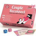Life Sutra Couple Reconnect 3 in 1 Game - 200 Classsic Conversation Cards, 100 Scratch Off Date Adventures and Endless Date Nights Combinations with The Couples Dice Game. Ideal Valentine's Gift