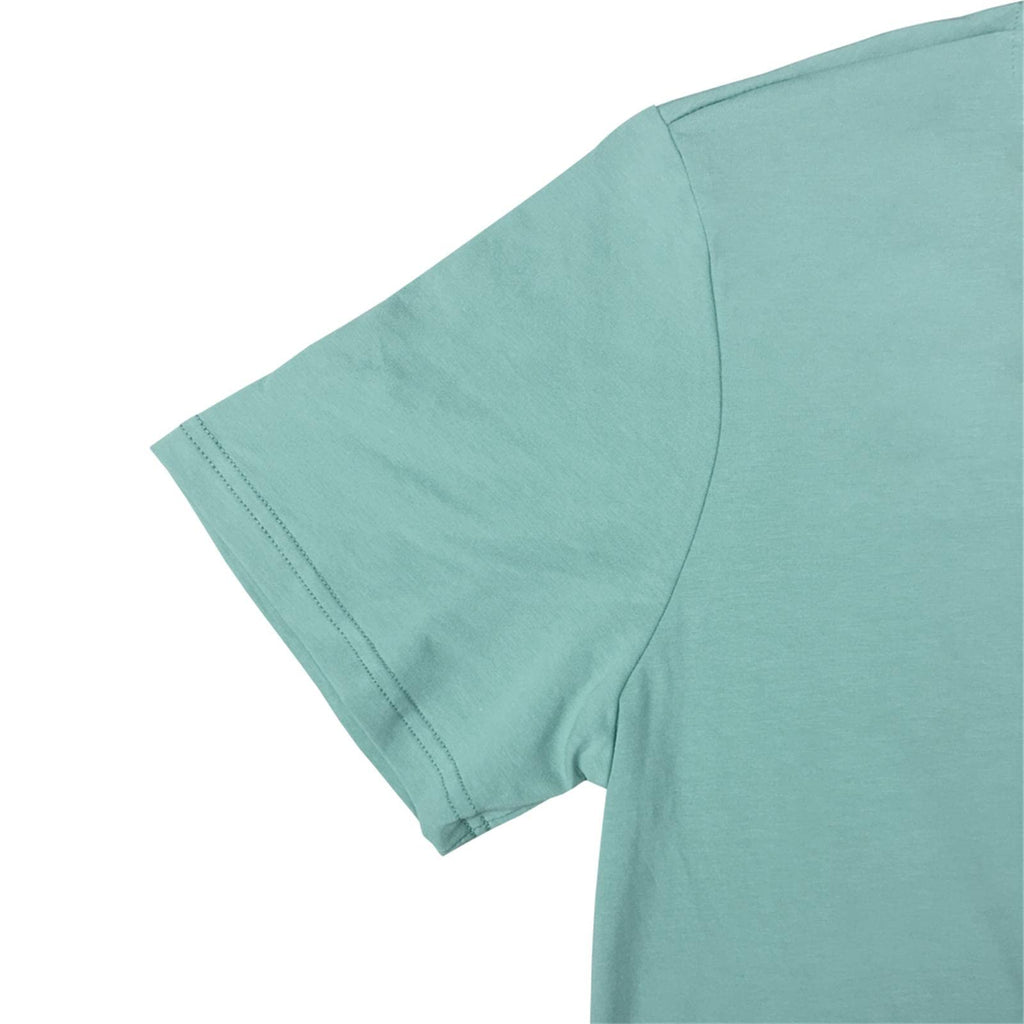 YITAN Women Casual Graphic Tees Round Neck T-Shirts Light Green Small