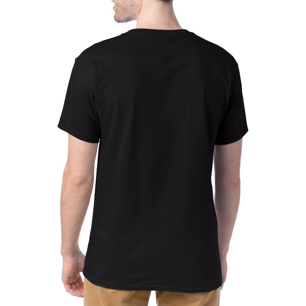 Hanes Men's Essentials Short Sleeve T-shirt Value Pack (4-pack),black,4X-Large