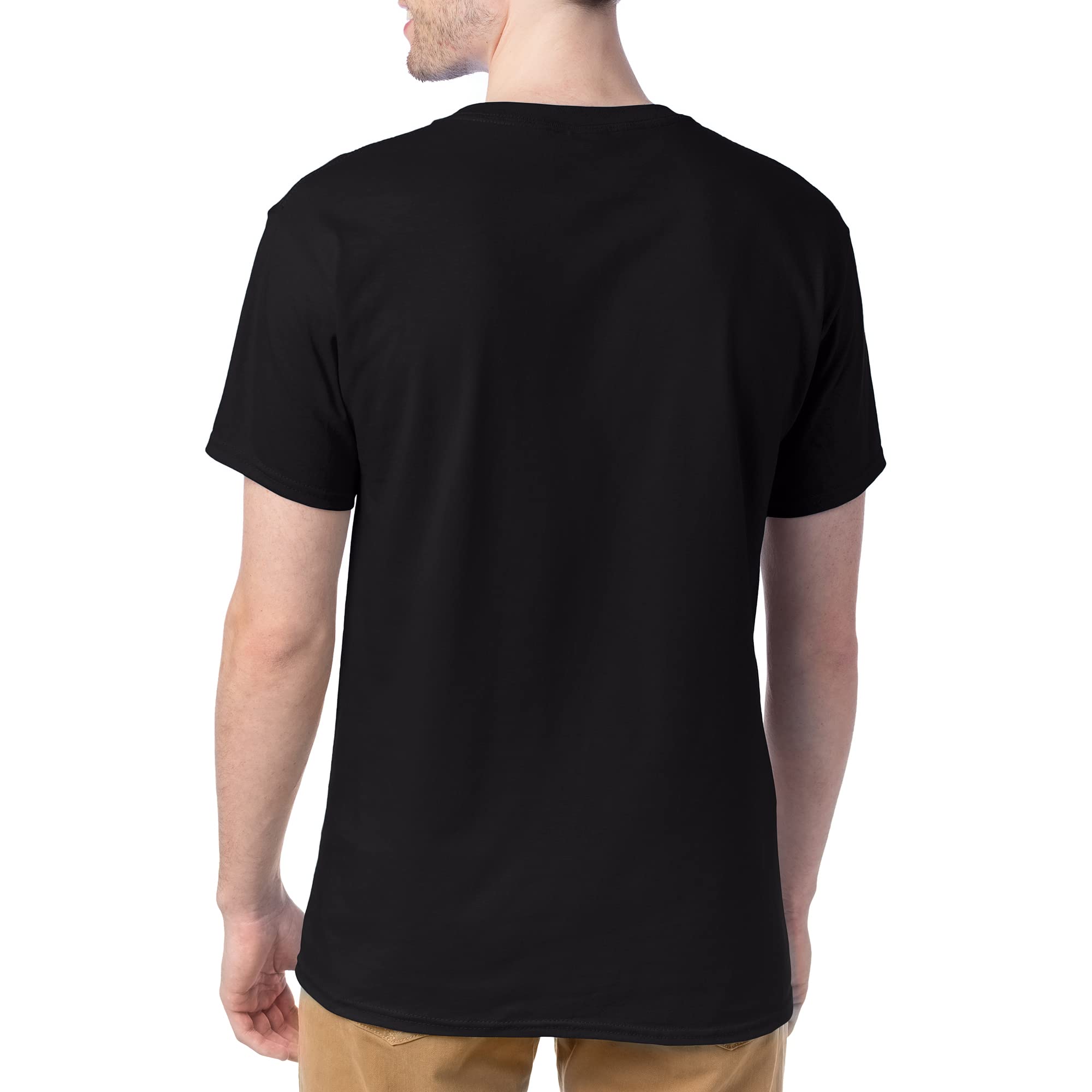 Hanes Men's Essentials Short Sleeve T-shirt Value Pack (4-pack),black,4X-Large