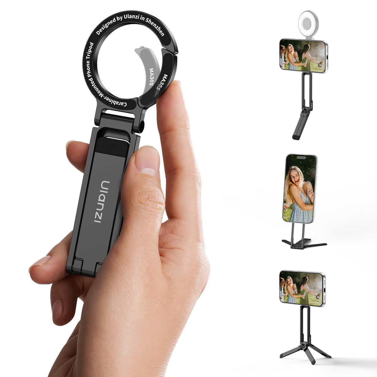 ULANZI MA30S Phone Tripod, Mini Tripod Stand for MagSafe