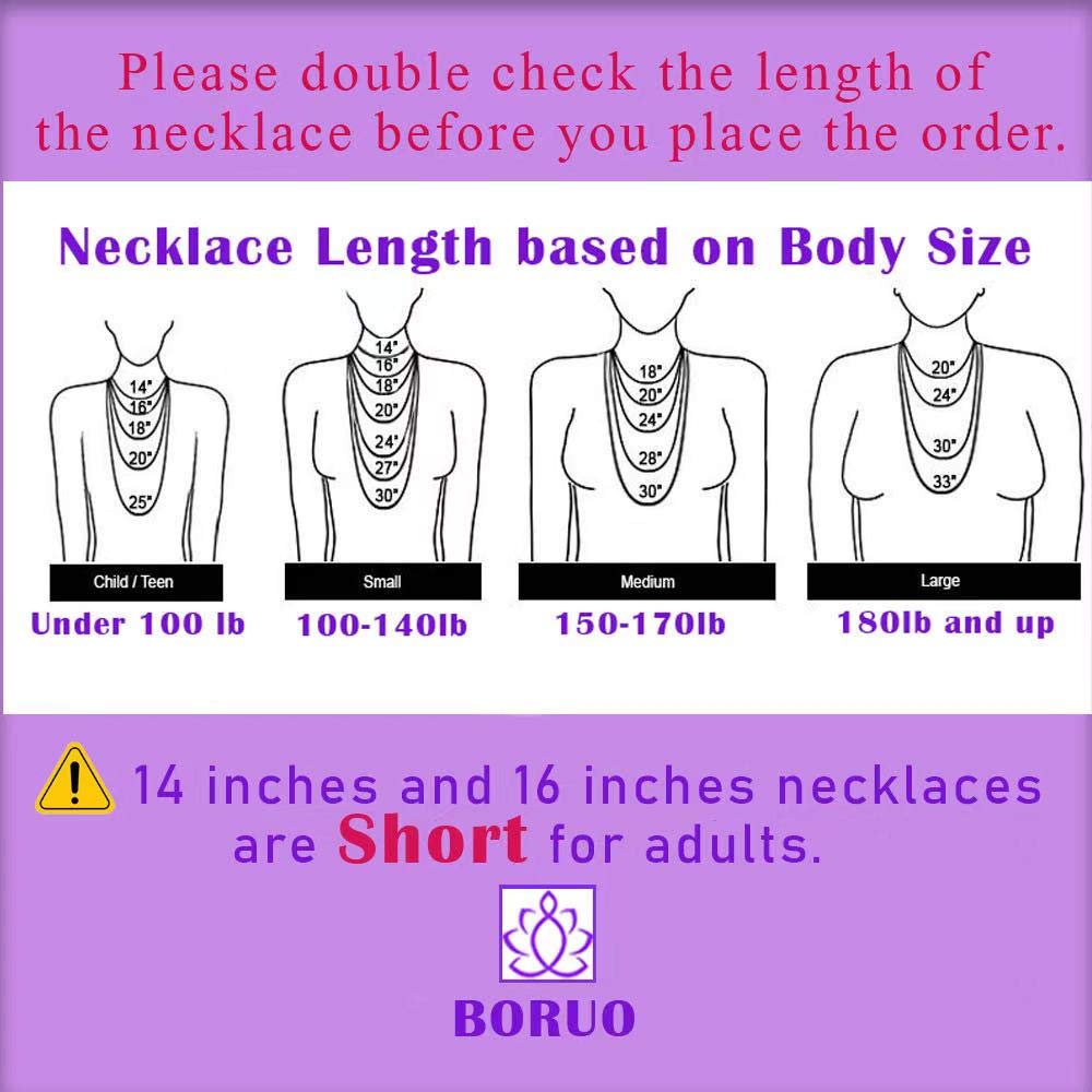 BORUO Waterproof 14K Gold Plated Stainless Steel Snake Chain Necklace | Non Tarnish Gold Necklace 1.5mm with Lobster Claw Clasp 22 Inch