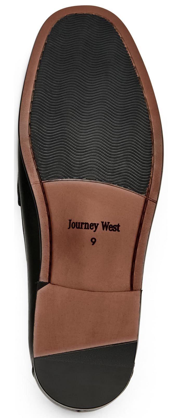 Journey West Mens Dress Shoes Slip on Penny Loafers for Men Black 8.5