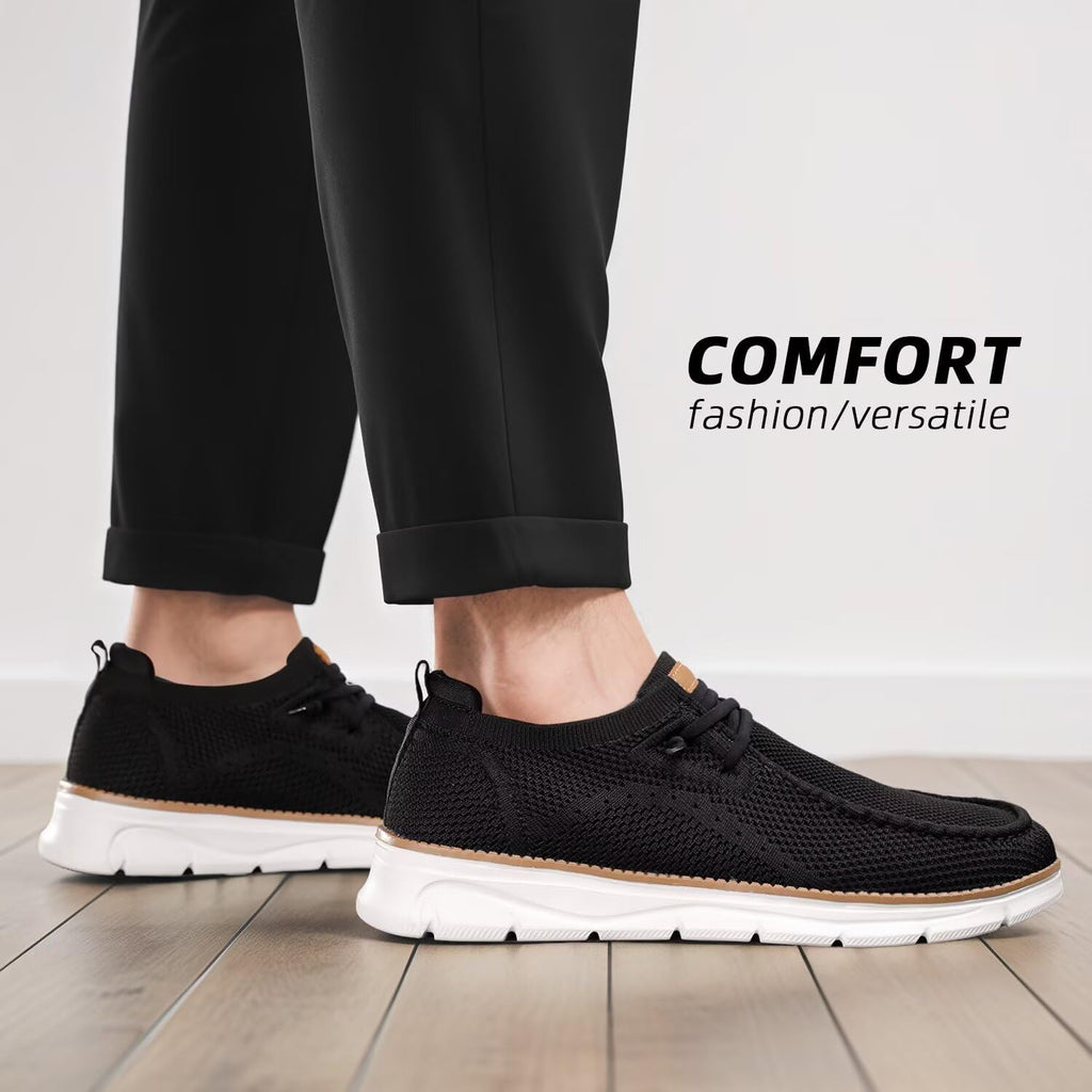 Mens Slip-on Loafers Comfortable Boat Shoes Casual Walking Sneakers Mesh Business Oxfords Work Lightweight Soft Sole