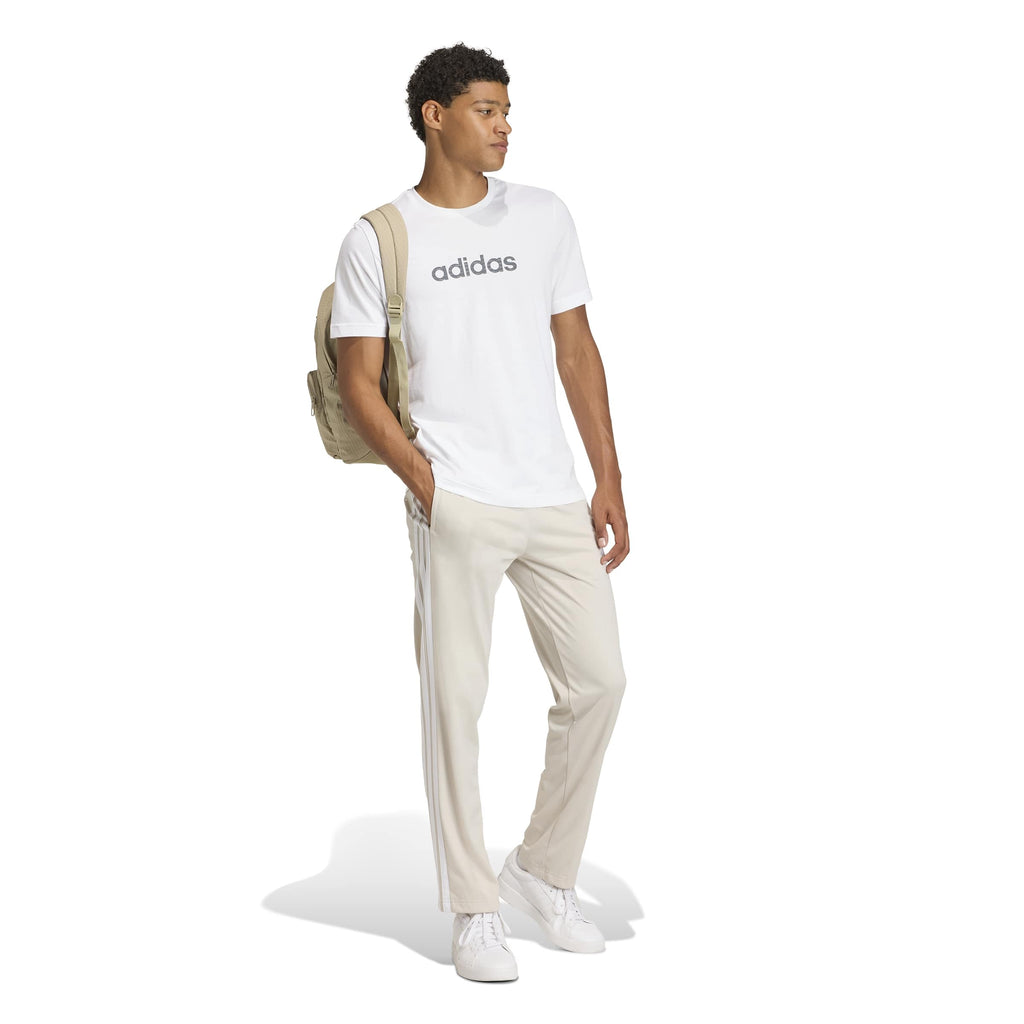 Adidas Men's 3-Stripes Tricot Opem Hem Track Pants, Wonder Alumina, Large