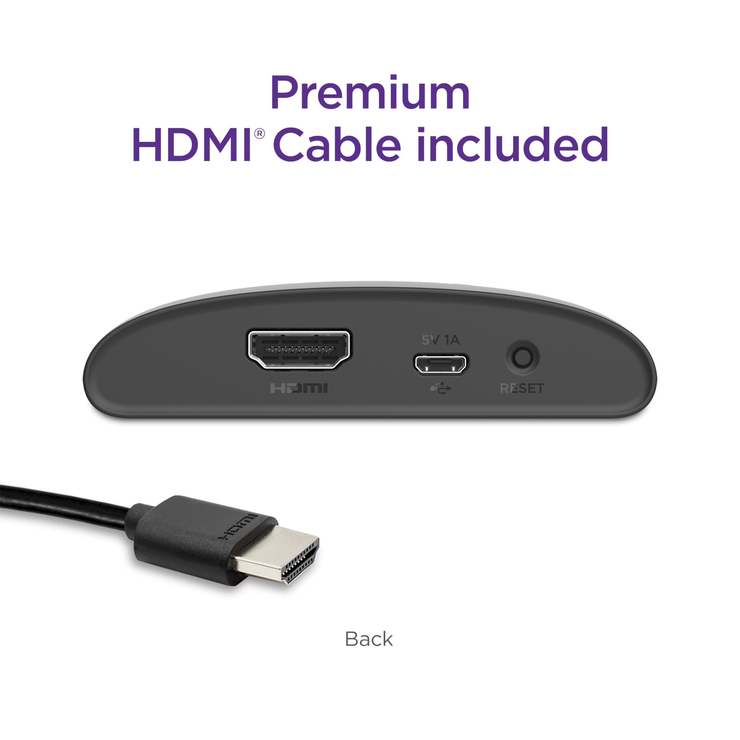 Roku Express 4K+ | Roku Streaming Device 4K/HDR with Voice Remote, Free & Live TV