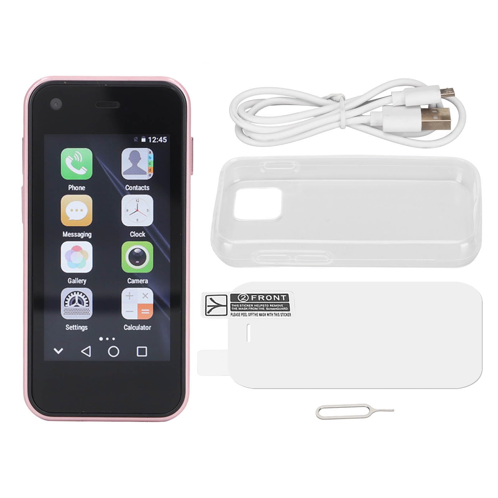 Sudroid Mini Smartphone, World's Smallest Cell Phone, 2.5 Inch, Quad Core, 1GB 8GB, 5MP Dual SIM, HD Unlocked 3G Mobile Phone with Protective Shell ()