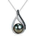 Valentines Gifts For Her Women-Wife- Real Tahitian-Pearl-Necklace, Anniversary Birthday Gifts for Wife Christmas - Mother's Day Gift for Mom - Companion Necklace For Women Luxury Fine Jewelry