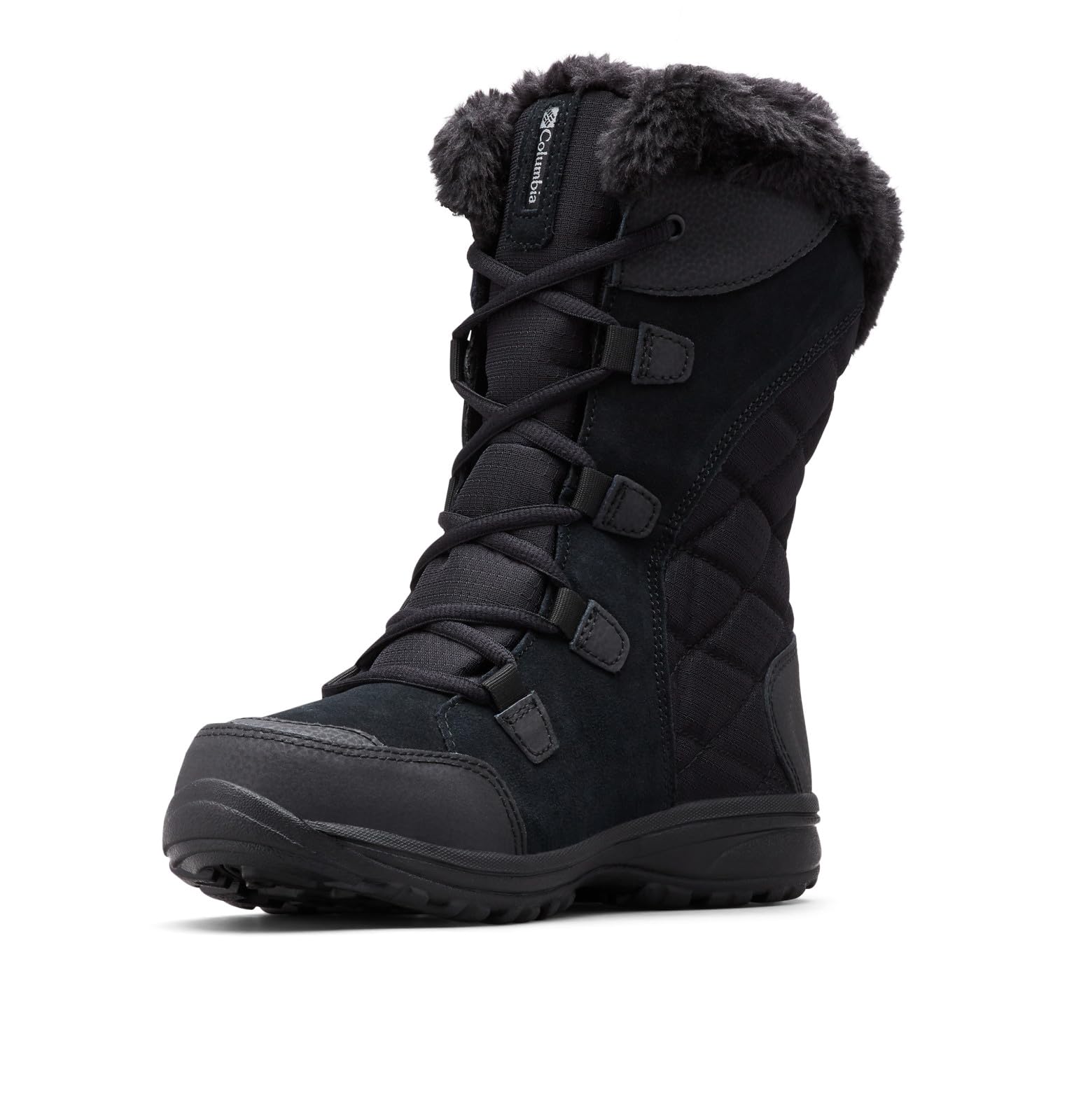 Columbia Womens Ice Maiden II, Black/Columbia Grey, 7