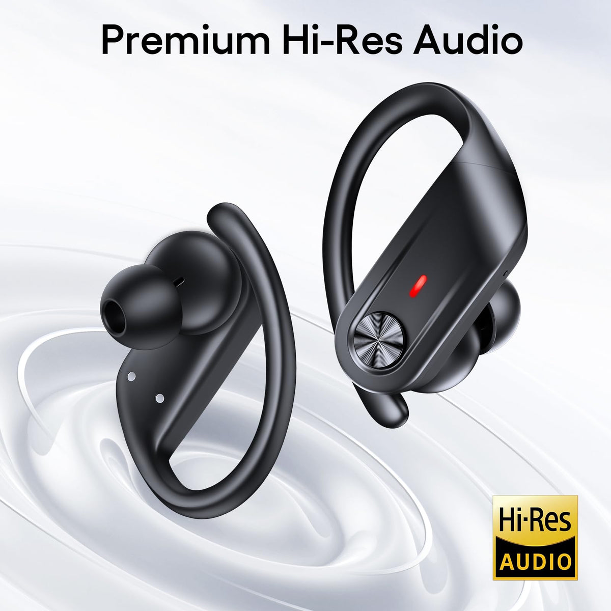 TAGRY Hybrid Active Noise Cancelling Wireless Ear Buds 80 Hrs Playtime Hi-Res Stereo Quality Bluetooth Earbuds with Transparency Mode Headphones Bluetooth Earhooks ANC Earphones for Work