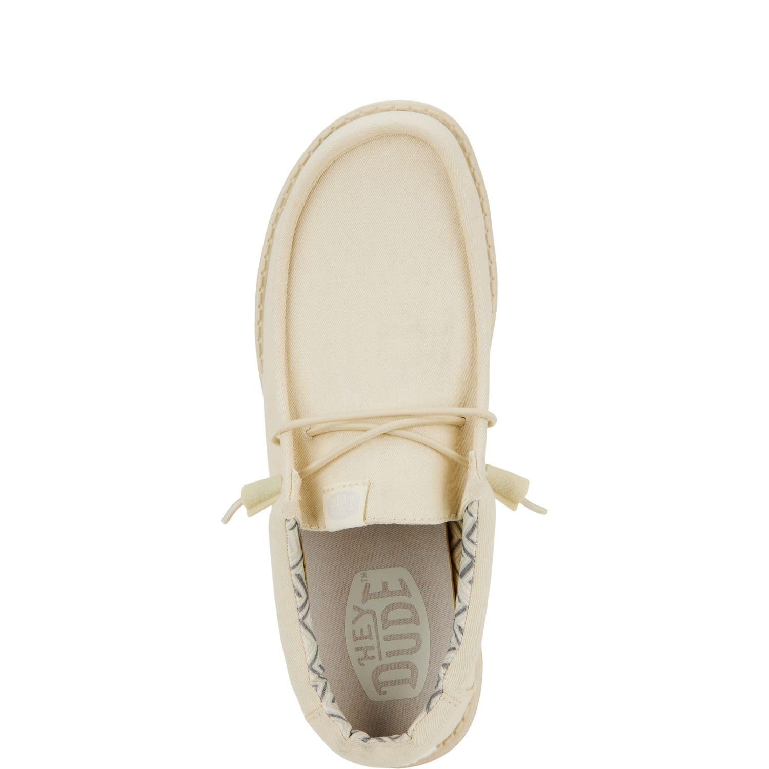 HEYDUDE Men's Wally Stretch Canvas Stone White Size 11 | Men's Shoes | Men Slip-on Loafers | Comfortable & Light-Weight
