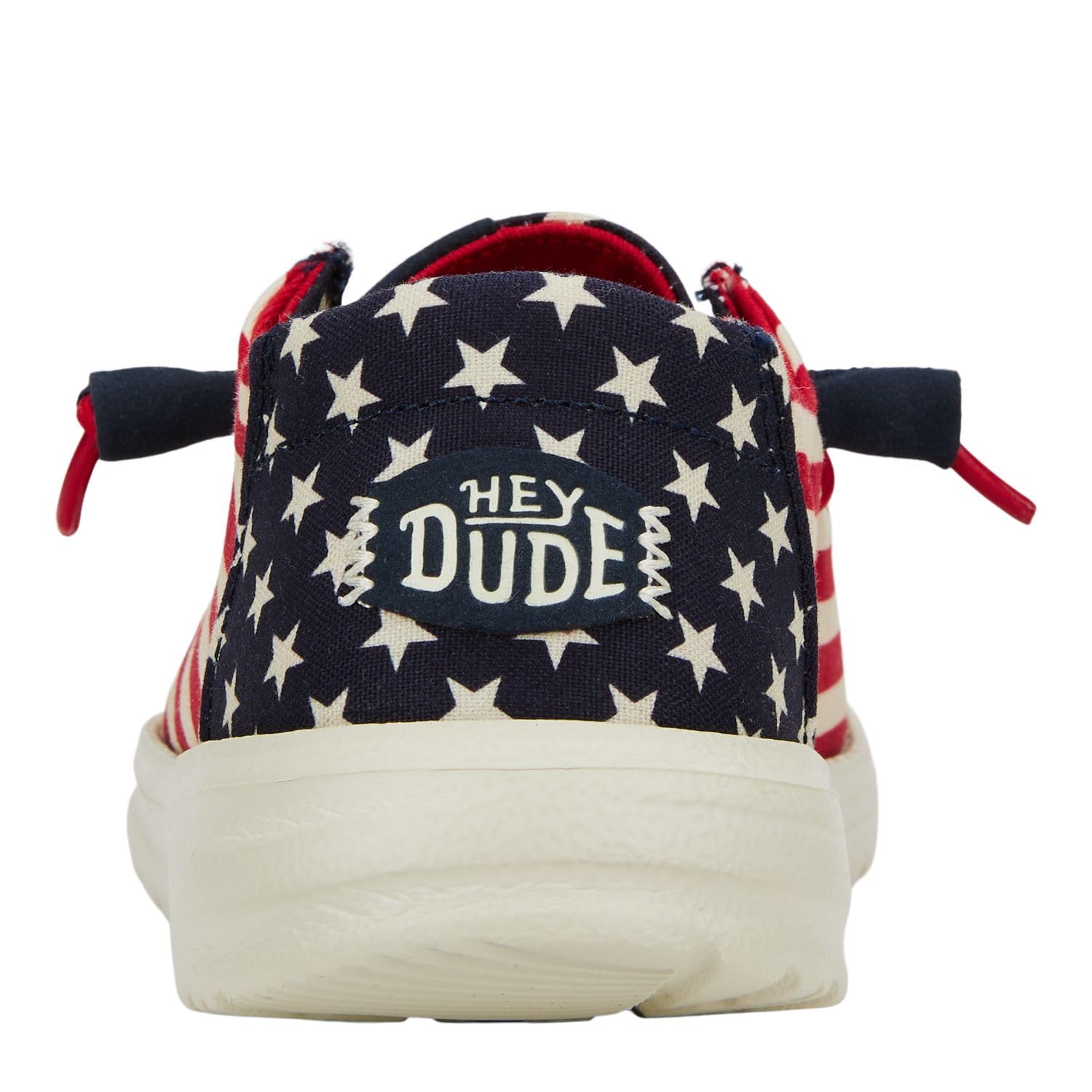 Hey Dude Women's Wendy Americana American Flag Size 5 | Women's Shoes | Women Slip-on Loafers | Comfortable & Light-Weight