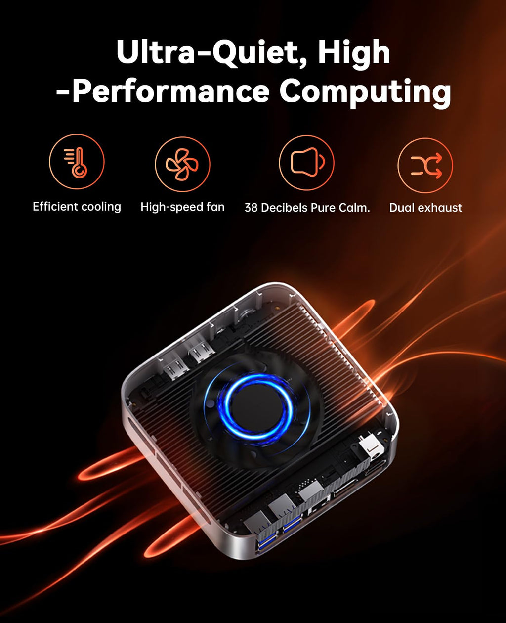 ACEMAGICIAN M1 Mini PC AMD Ryzen 7 6800H 16GB LPDDR5 512GB PCle SSD Mini Computers (8C/16T, up to 4.7GHz), Windows 11 Pro Radeon 680M 4K Triple Display Desktop Computer 3.2Type-C/LAN 2.5G/BT5.2/WiFi 6