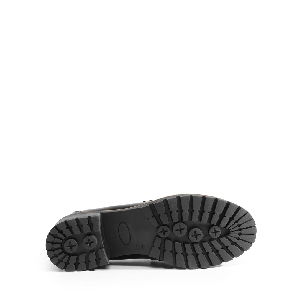 DREAM PAIRS Women's Chunky Loafers, Platform Comfortable Slip-On Dressy Business Casual Shoes,Size 9,Black-Pu,SDLS2410W