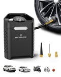 Heavy-Duty 160 PSI Tire Inflator Portable Air Compressor, 1 Min Fast Inflation Cordless Portable Air Pump with Digital Pressure Gauge & LED Light, Electric Tire Pump for Car, SUV, Bike, Ball