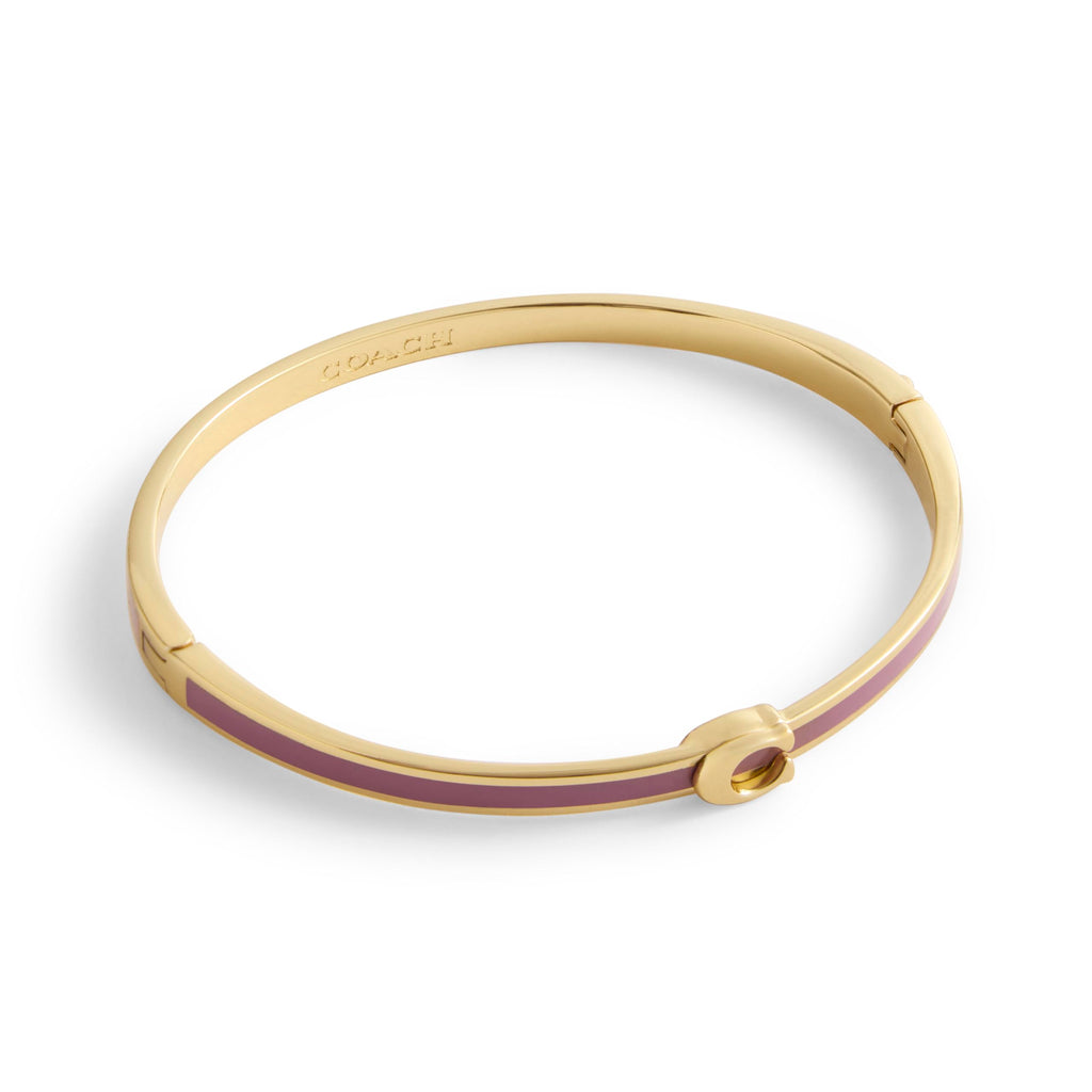 COACH Jewelry Women's Signature C Enamel Bangle Bracelet
