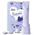 Electric Razors for Women - Wet/Dry Womens Electric Shaver for Legs, Replaceable Body Hair Blade Heads&Hair Remover for Face Head, No Nick, No Cut, No Razor Burn, Purple