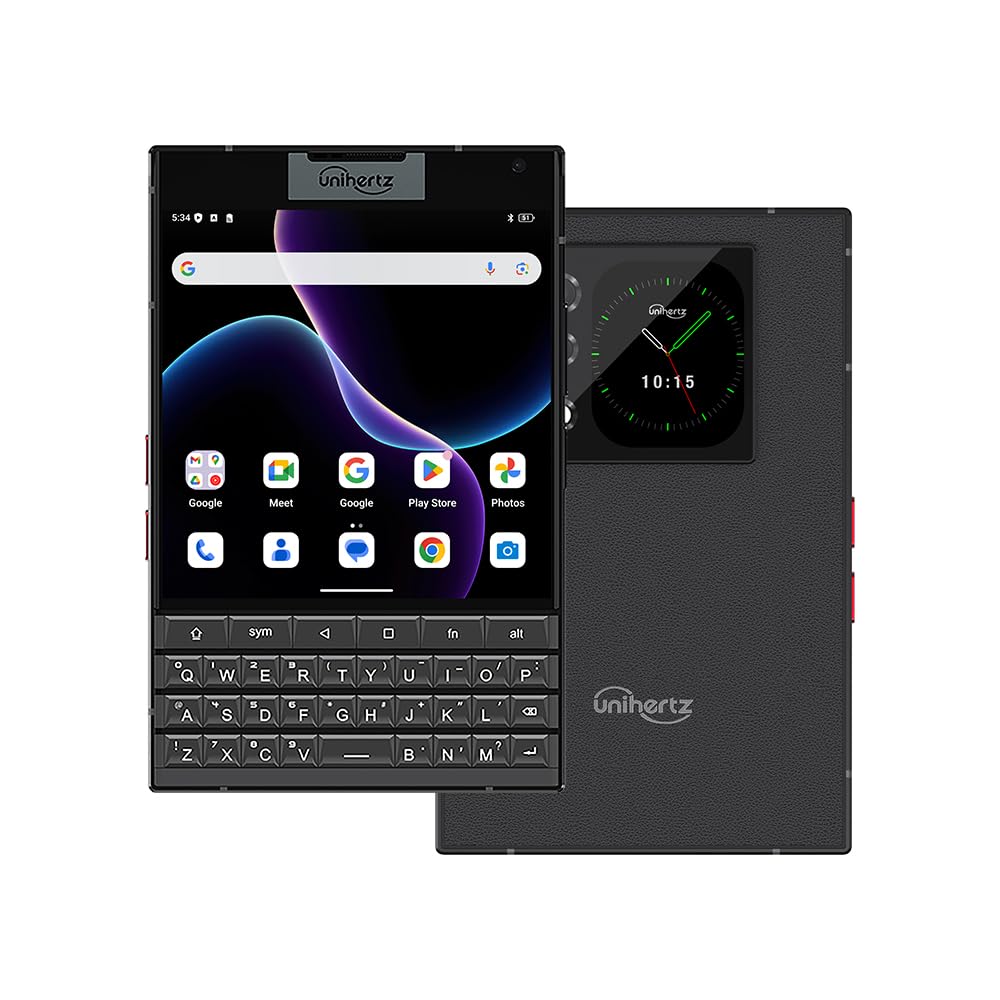 Unihertz Titan 2 The Latest 5G QWERTY Physical Keyboard 5G Smartphone Android 15 Dual Screen 5050mAh Large Battery Capacity 12+512GB Memory Compatible with T-Mobile, Verizon and AT&T only