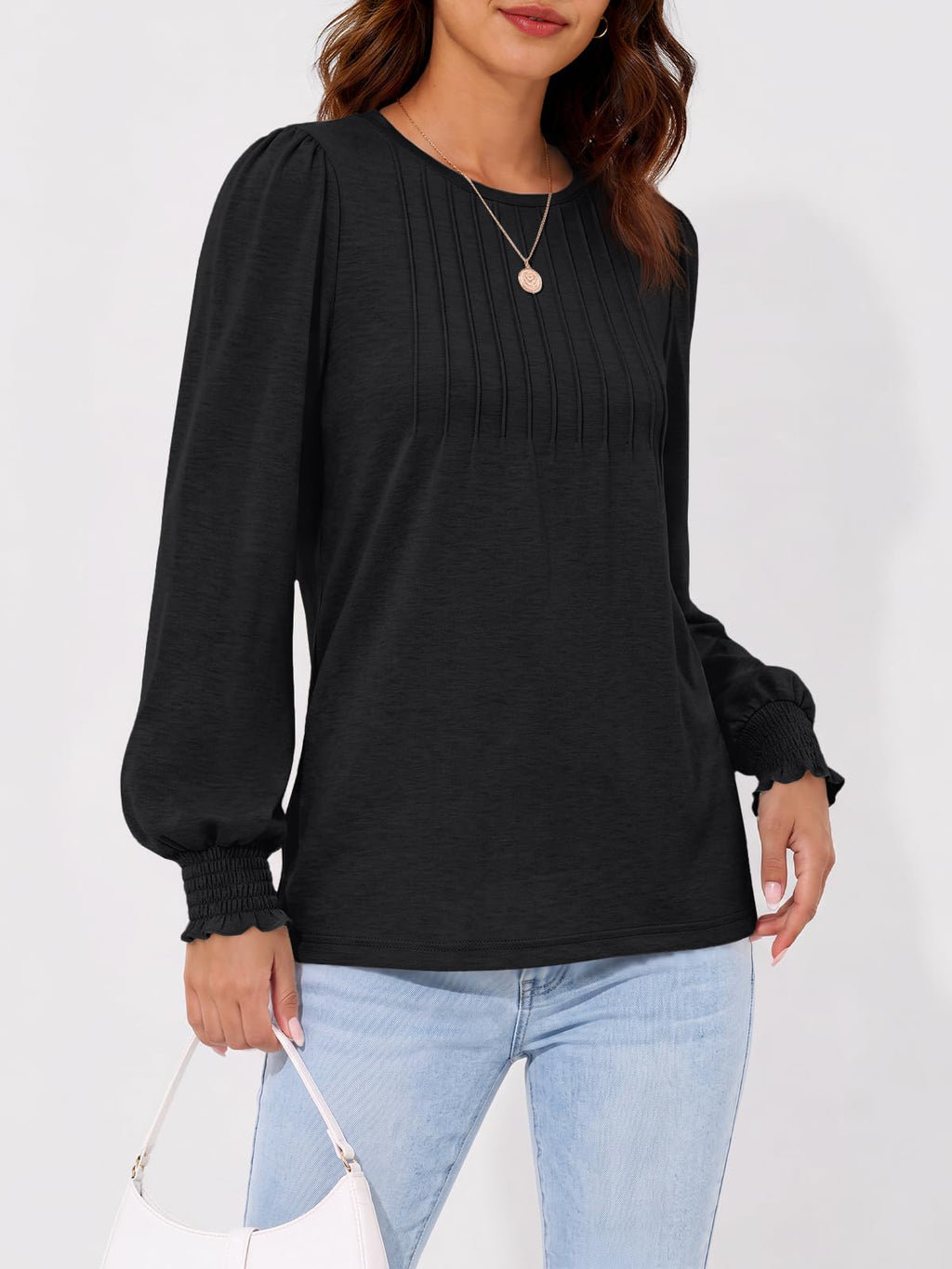 AUTOMET Womens Long Sleeve Shirts Fall Blouses Tops Business Casual Outfits