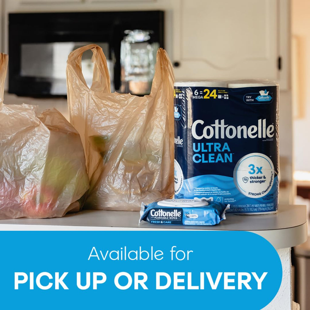 Cottonelle Ultra Clean Toilet Paper, 32 Family Mega Rolls=176 Regular Rolls