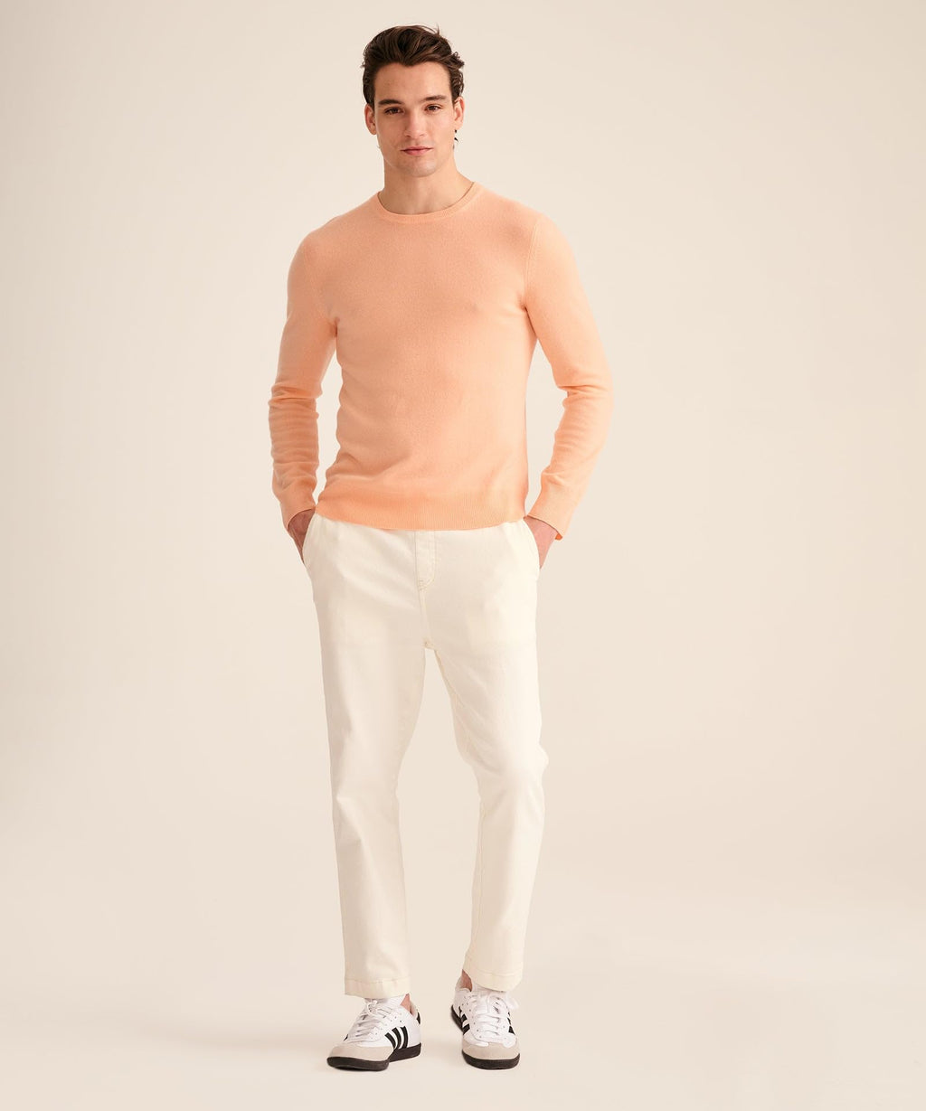 NAADAM The Original Cashmere Crewneck Sweater,Apricot,XL