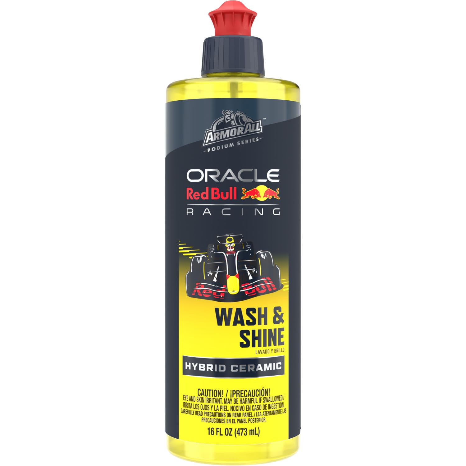 Armor All Podium Series Hybrid Ceramic Wash & Shine, 16 fl oz, 2-in-1 Car Wash and Wax Developed in Collaboration With Oracle Red Bull Racing