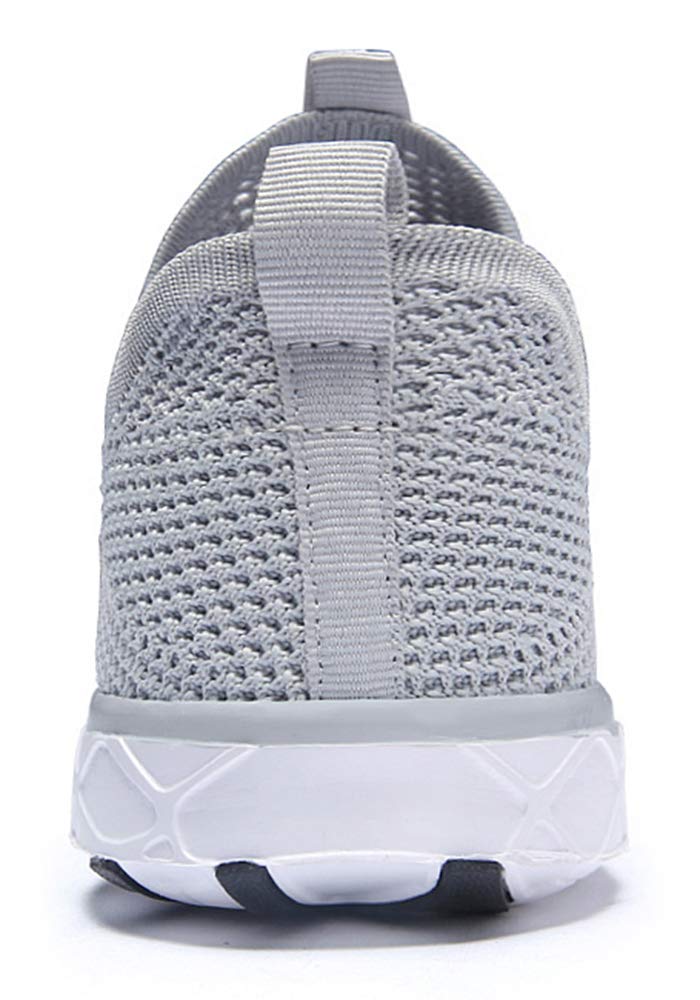 DLGJPA Men's Quick Drying Water Shoes for Beach or Water Sports Lightweight Slip On Walking Shoes LightGray 10