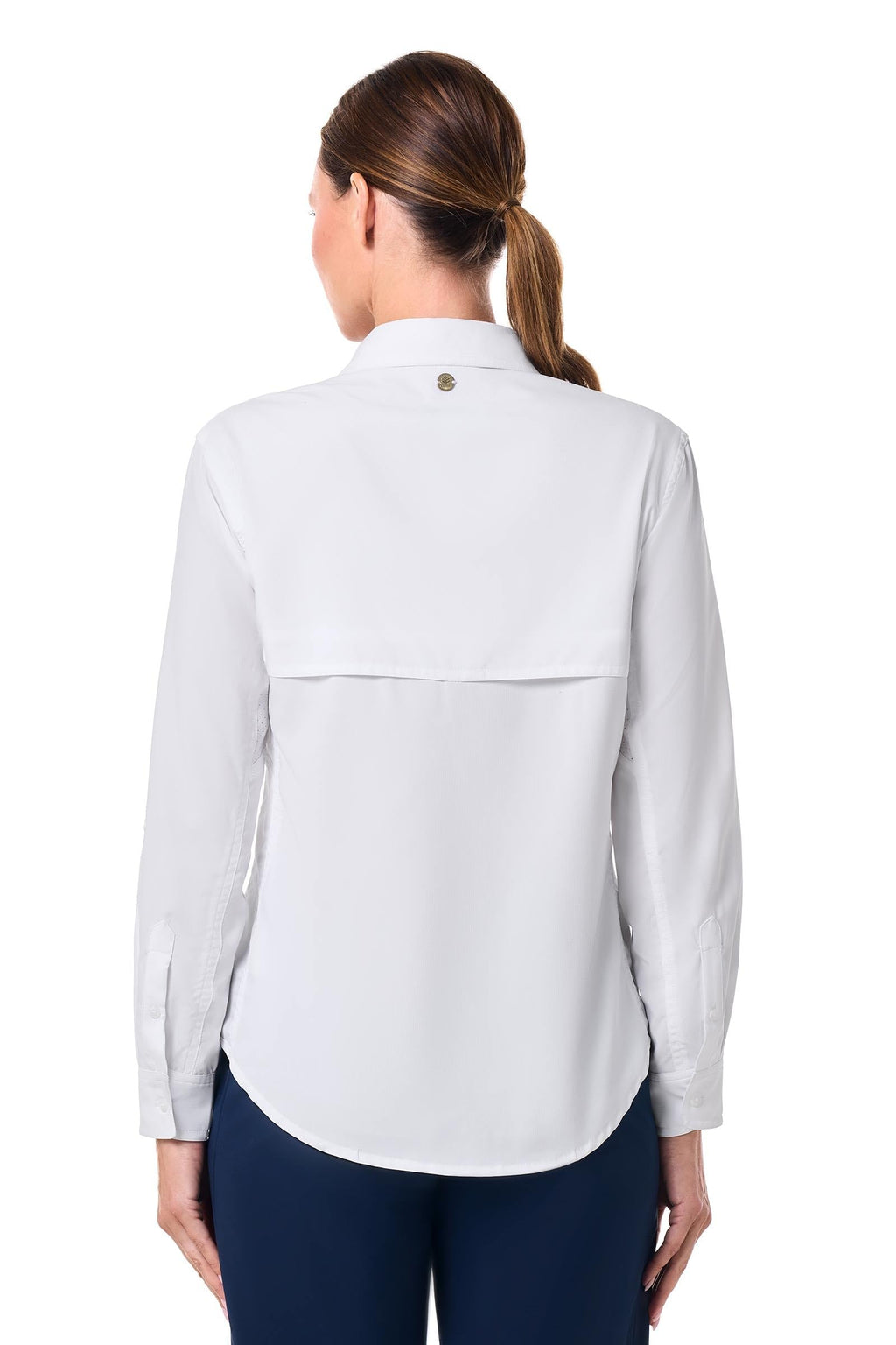 Coolibar UPF 50+ Women's Mylitta Travel Shirt - Sun Protective White