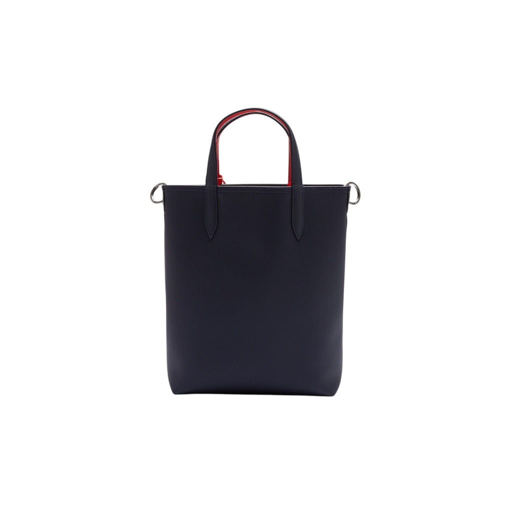Lacoste Womens Anna Vertical Tote Bag, Forest Green/Navy Blue/Aconit/White, One Size
